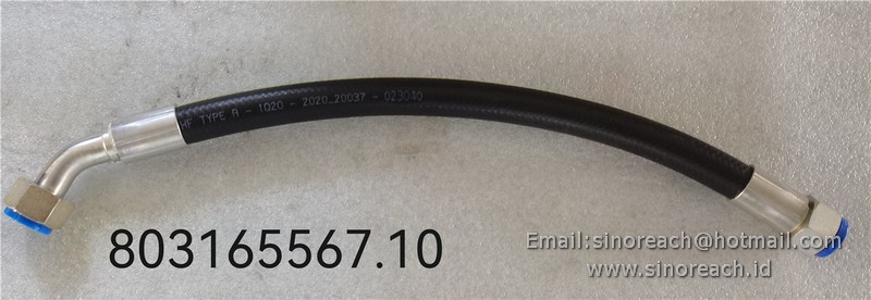 803165567 F481CACE222212-550 hose assembly for XCMG SPARE PARTS