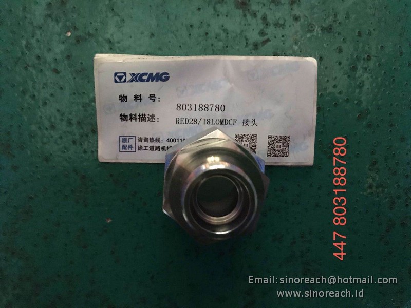 803188780 RED28/18LOMDCF Connector for XCMG SPARE PARTS XS113 XS113